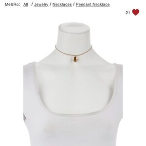 Me & Ro Rare 10K Lotus Petal Pendant Necklace in Very Good Condition